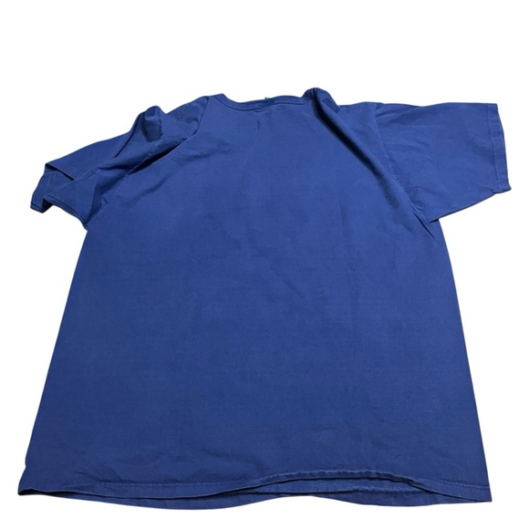 Vintage 90s Champion Men’s Authentic Athletic Blue Big Logo T-Shirt USA Size XL - Picture 6 of 8